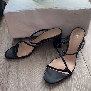 Black Strap Heels